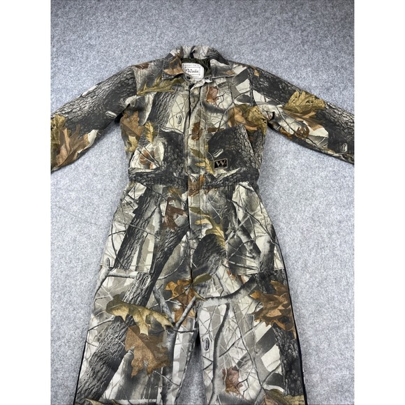 Walls Jackets & Blazers - Walls Advantage Camo Coveralls Youth Small Brown Insulated Hunting Suit Hardwood
